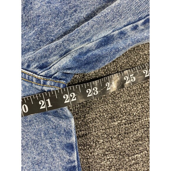 Members Only SpongeBob Jacket Blue Denim Jean Trucker Bomber Coat Mens Sz Medium - Picture 4 of 12